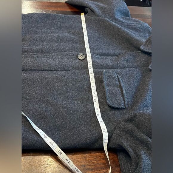 Vintage Balmain Black Hooded Pea Coat for Cold Weather | Size EU48 Medium - Picture 8 of 15